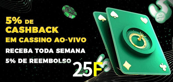 Promoções do cassino ao Vivo 25F